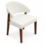 Chaise de salle à manger Celino – Luxe moderne aux courbes douces