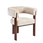 Elisora | Chaise de salle à manger confortable avec structure en bois
