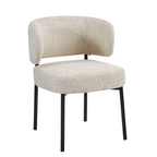 Lorena | Chaise de salle à manger confortable avec pieds en métal