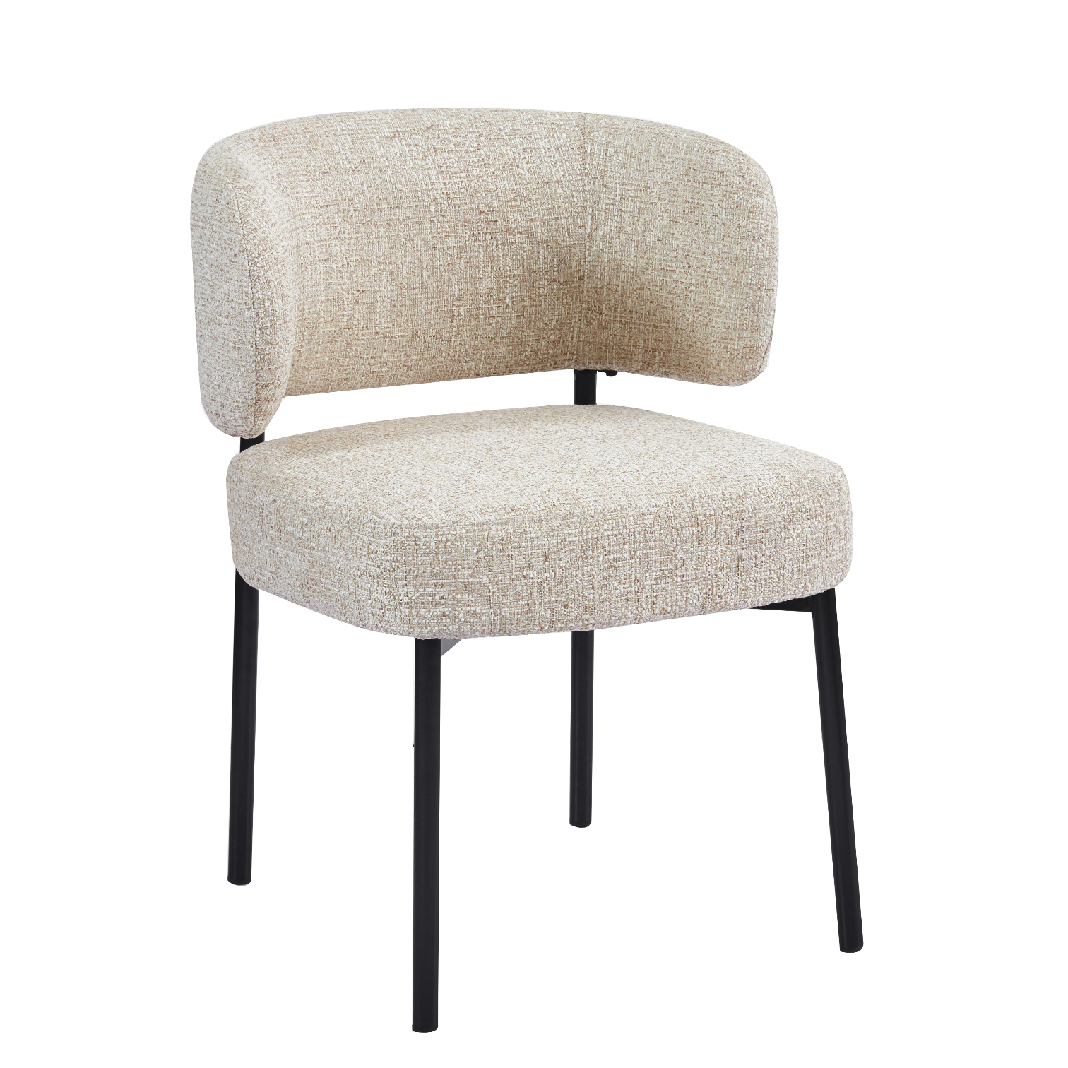 Lorena | Chaise de salle à manger confortable avec pieds en métal