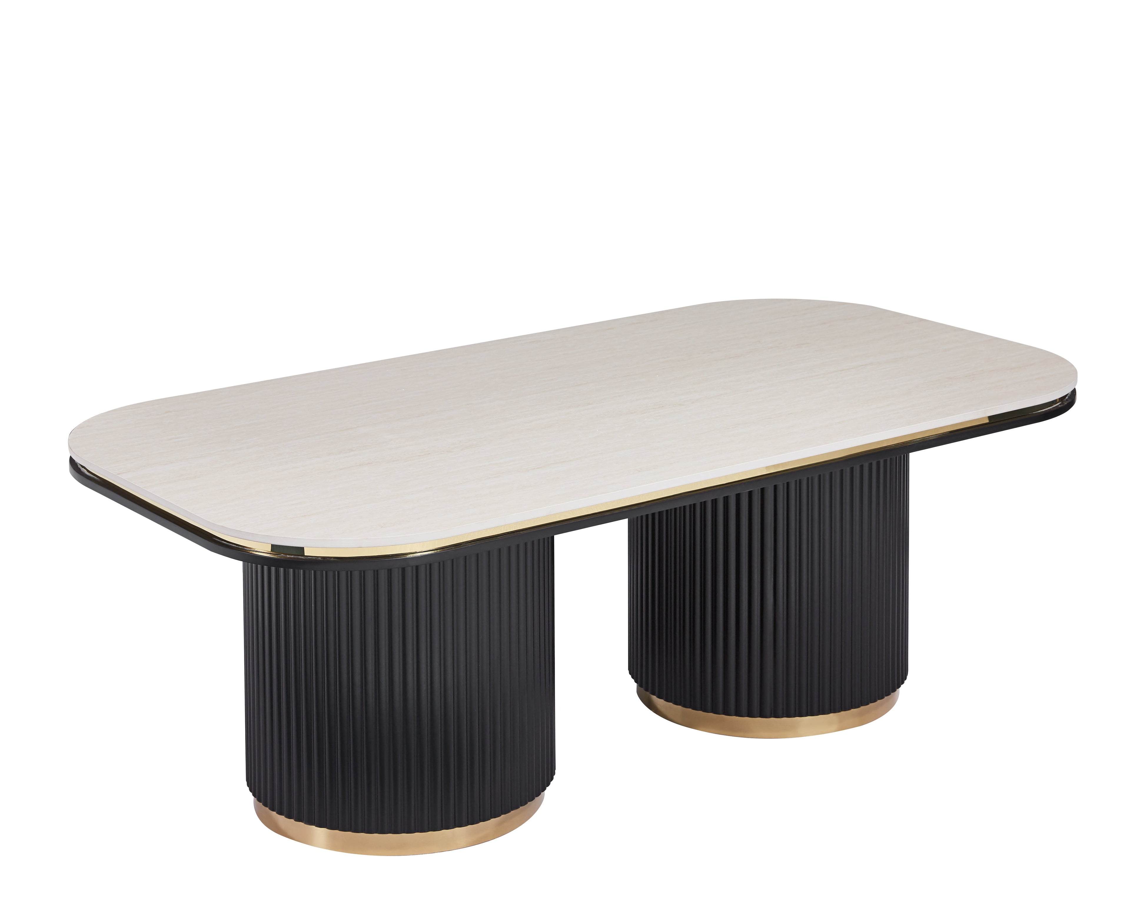Table basse de salon Aurelio Noir Luxe