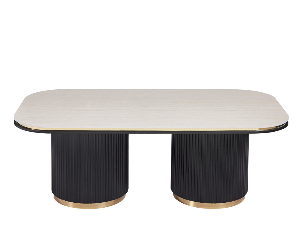 Table basse de salon Aurelio Noir Luxe