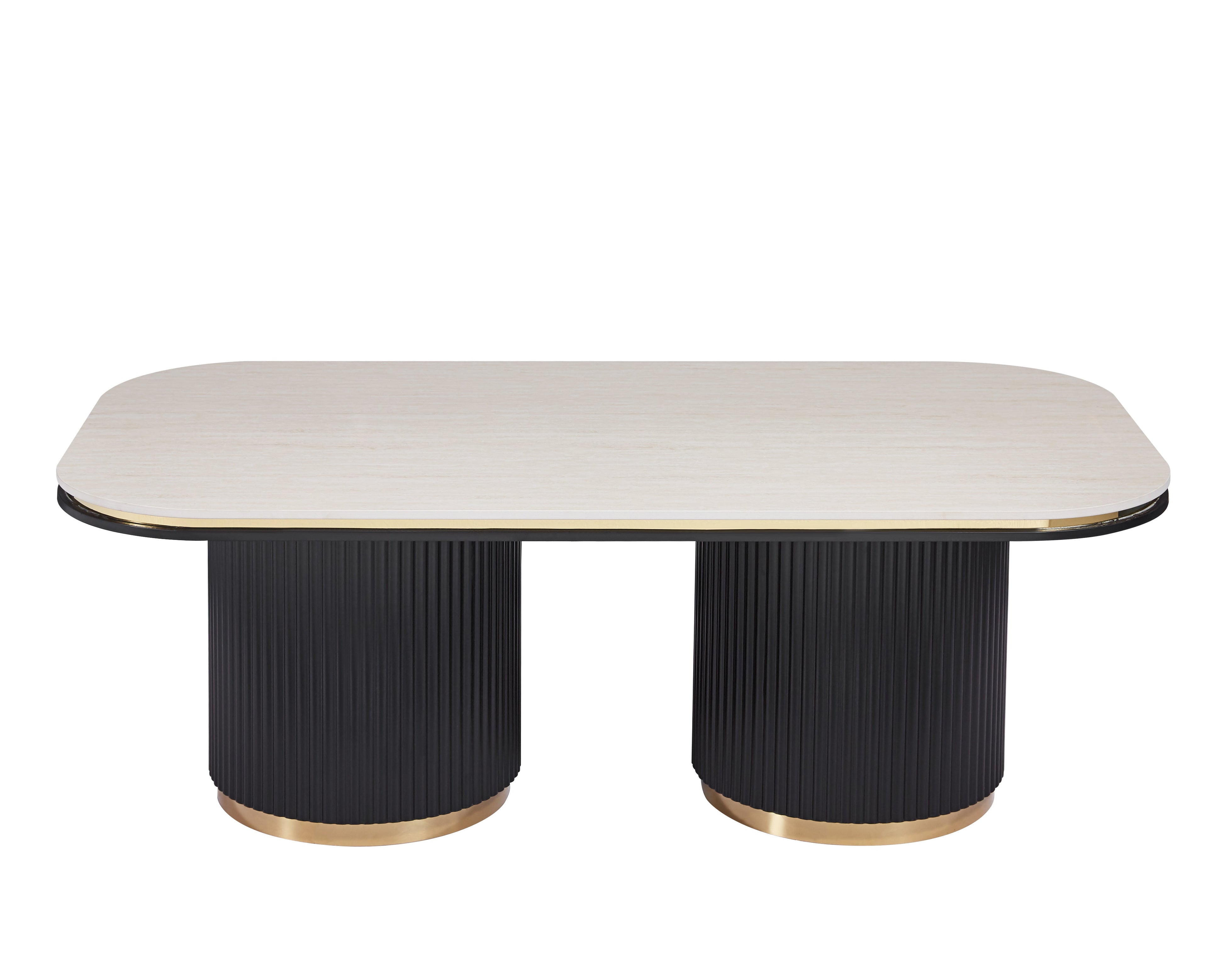 Table basse de salon Aurelio Noir Luxe