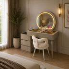 Coiffeuse de Luxe avec Miroir LED
