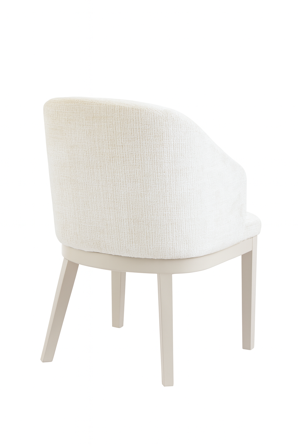 Lunira | Chaise de salle à manger bouclée avec pieds en bois