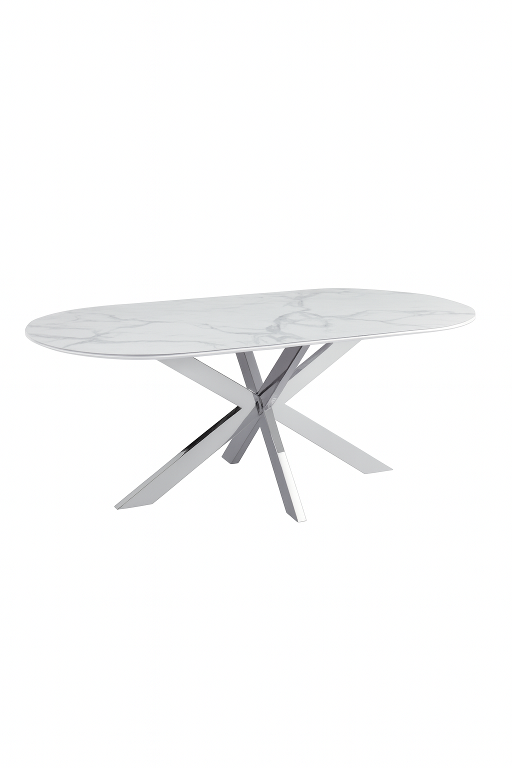 Cavallo – Table de salle à manger en céramique effet marbre