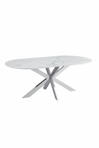 Cavallo – Table de salle à manger en céramique effet marbre