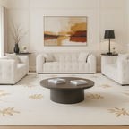 Ensemble de canapés de luxe 3 pièces de couleur crème – Confort élégant pour toute la famille