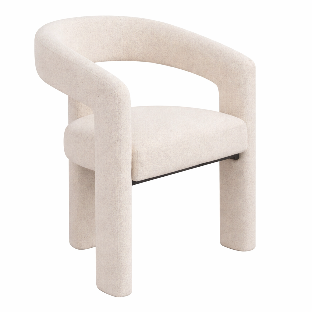Fauteuil Lunara Lounge – Design sculptural et confort douillet