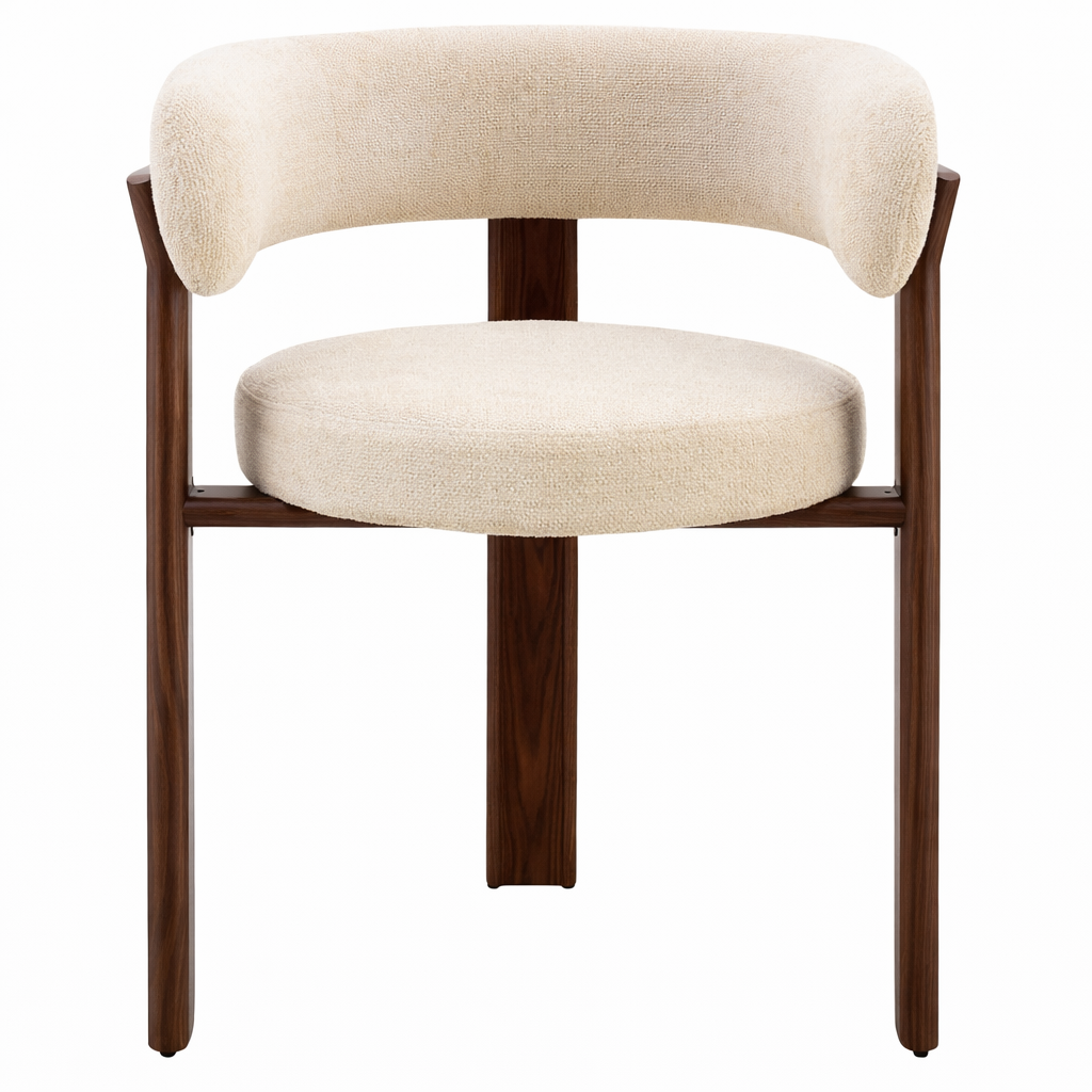 Serano Armchair – Soft Design with Luxurious Wooden Frame