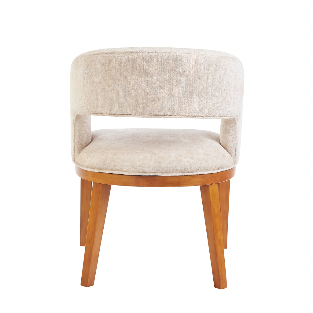 Calista | Chaise de salle à manger confortable avec structure en bois