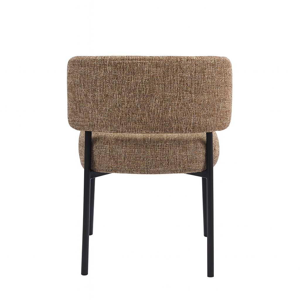 Lorena | Chaise de salle à manger confortable avec pieds en métal