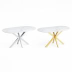 Cavallo – Table de salle à manger en céramique effet marbre