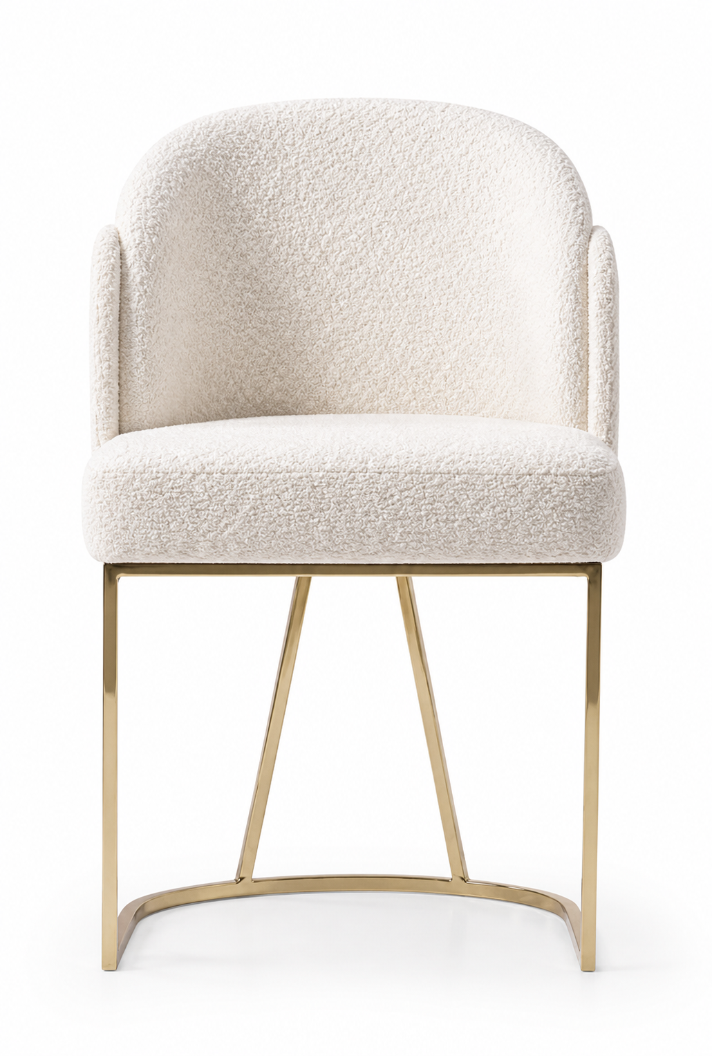 Chaise Santorin – Crème avec Piètement Doré