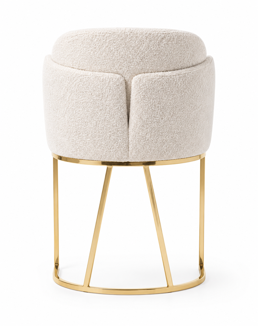 Chaise Santorin – Crème avec Piètement Doré