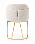 Chaise Santorin – Crème avec Piètement Doré