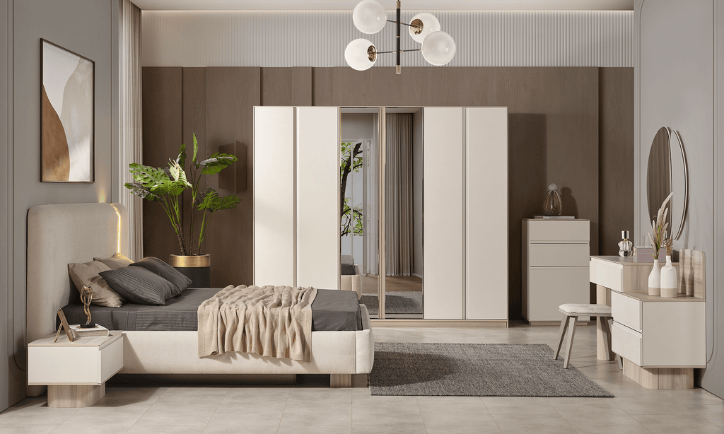 Güneş Slaapkamer – Minimalistische Luxe en Rustgevende Elegantie