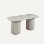 Hawai Travertin Oak Eettafel
