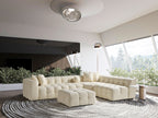 Canapé d'angle Amsterdam – 290 x 275 cm – Bouclé Luxe Crème