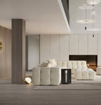 Canapé d'angle Amsterdam – 290 x 275 cm – Bouclé Luxe Crème