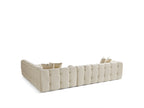 Canapé d'angle Amsterdam – 290 x 275 cm – Bouclé Luxe Crème