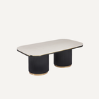 Table basse de salon Aurelio Noir Luxe