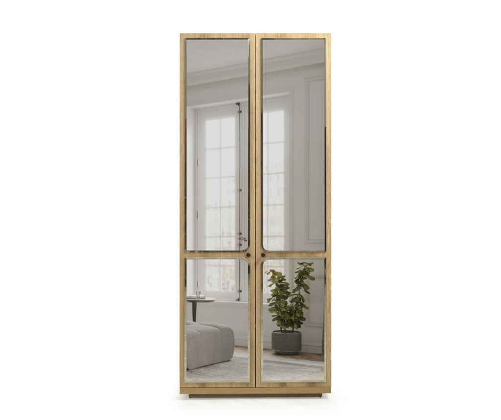Armoire Belen 6 portes avec miroir et tiroirs