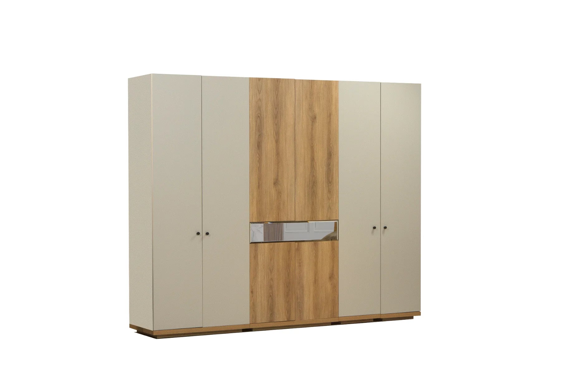 Armoire Belen 6 portes avec miroir et tiroirs