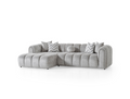Canapé d'angle de luxe – 290 x 160 cm – Design moderne en tissu bouclé