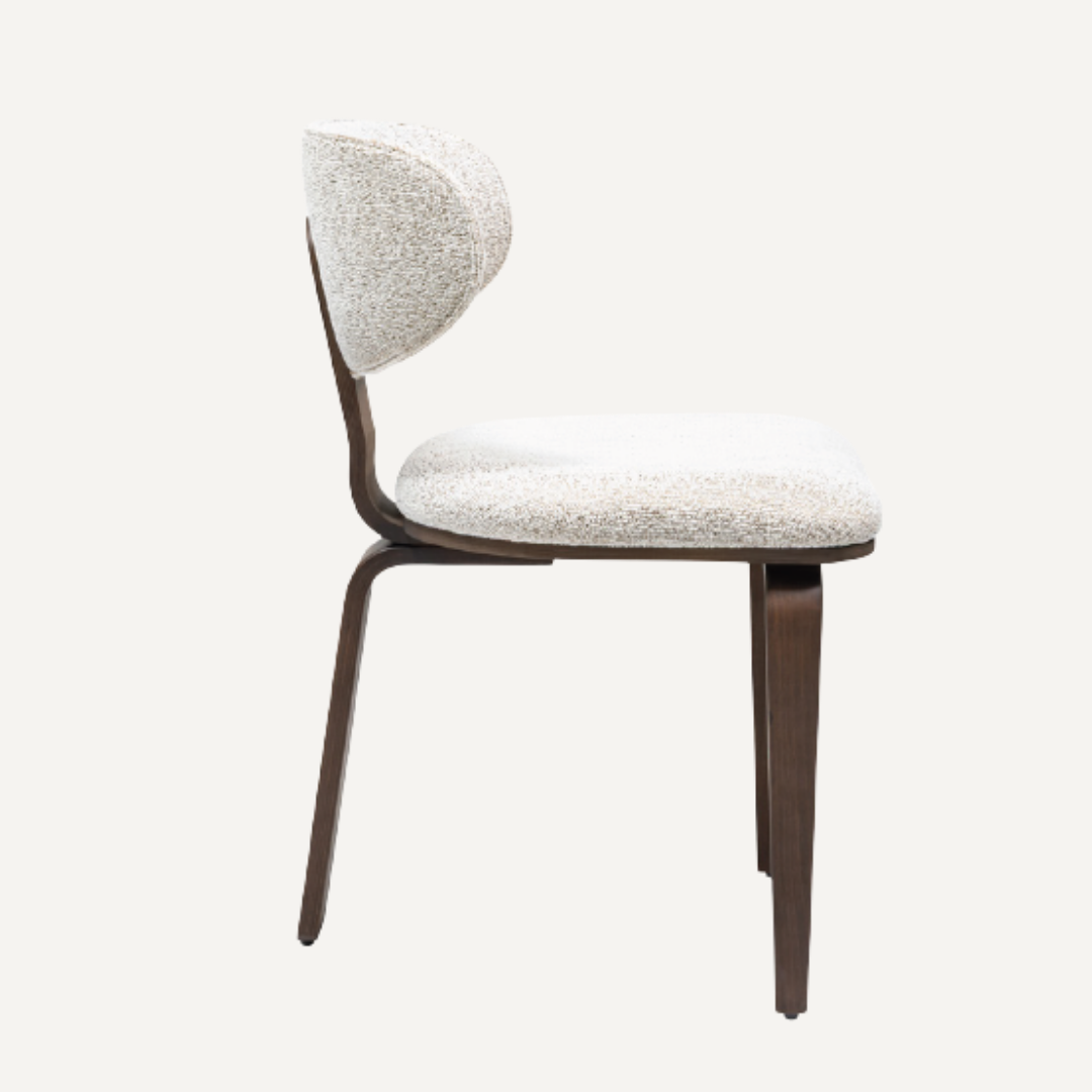 Chaise de salle à manger Stockholm – Boucle Crème