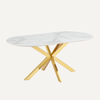 Cavallo – Table de salle à manger en céramique effet marbre