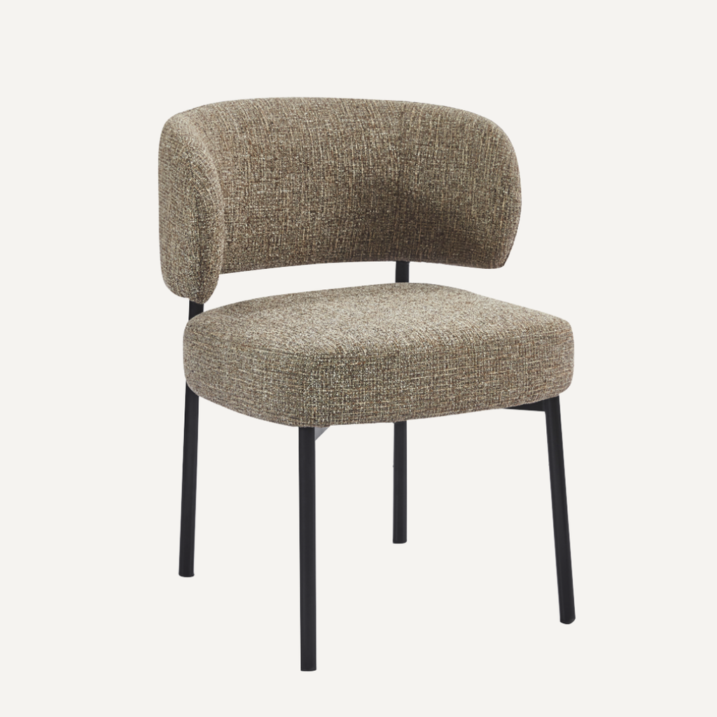 Lorena | Chaise de salle à manger confortable avec pieds en métal