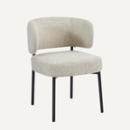Lorena | Chaise de salle à manger confortable avec pieds en métal